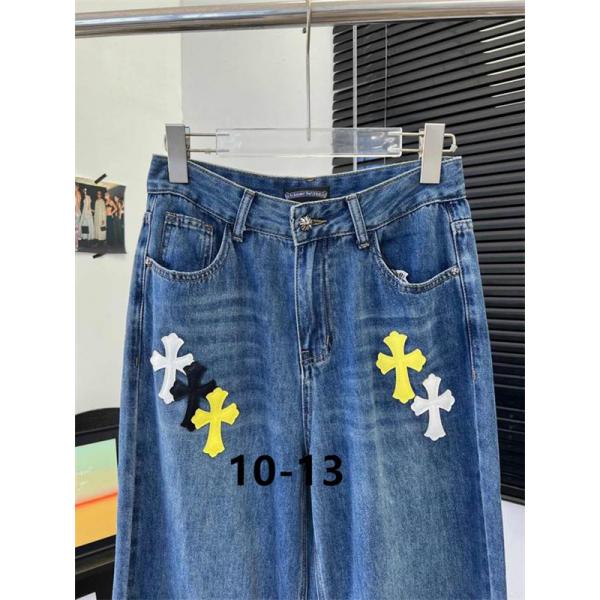 クロムハーツ コピー 2025秋冬 遊び心 高級感 CHROME HEARTS デニム 大人 カジュアル デニムパンツ