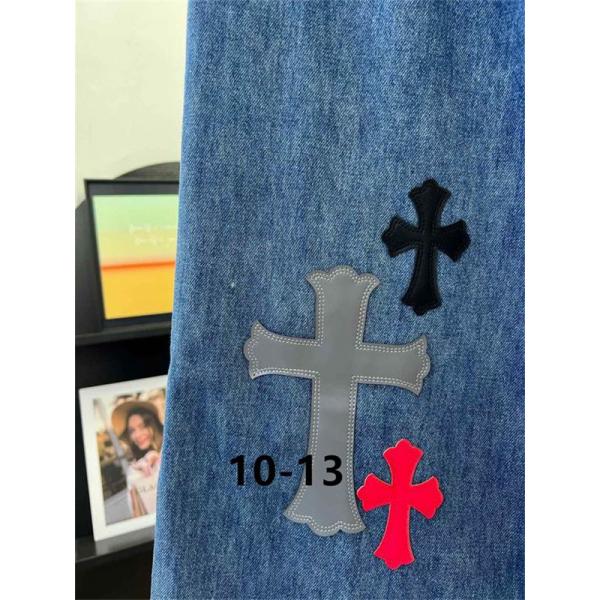 クロムハーツ コピー 2025秋冬 遊び心 高級感 CHROME HEARTS デニム 大人 カジュアル デニムパンツ