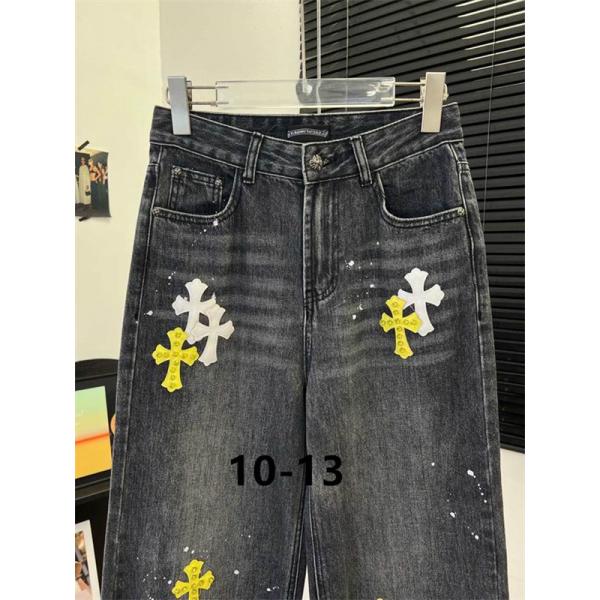 新作 グレーブラック 上質 クロムハーツ コピー ウォッシュ デザインデニム 抜群 CHROME HEARTS