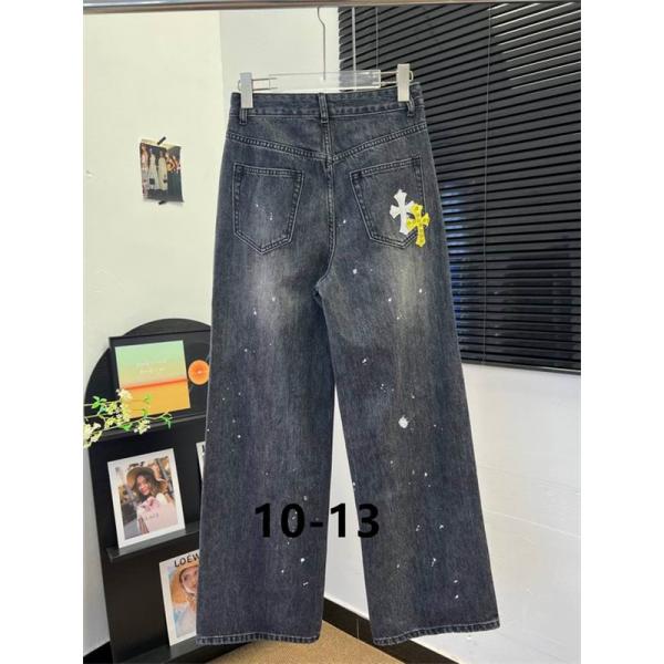 新作 グレーブラック 上質 クロムハーツ コピー ウォッシュ デザインデニム 抜群 CHROME HEARTS