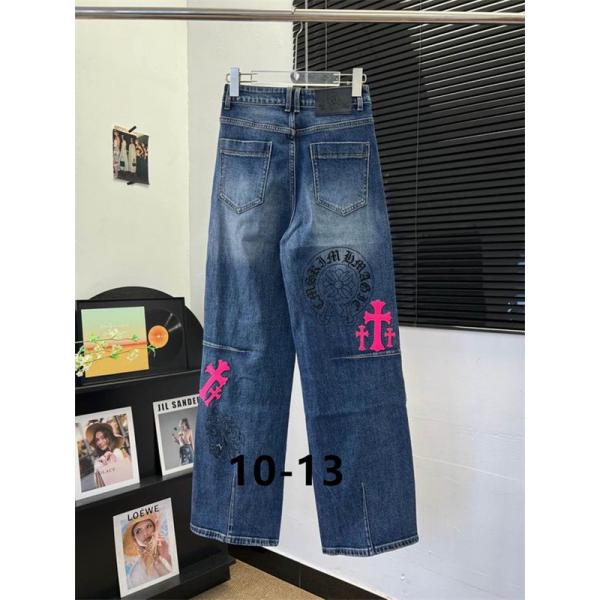 クロムハーツ コピー CHROME HEARTS 2025秋冬 人気 ブルー  CHロゴ入り デニム 存在感バツグン