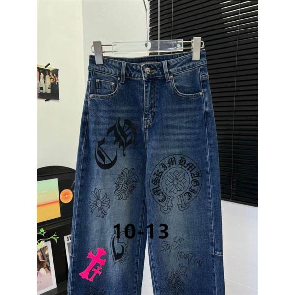 クロムハーツ コピー CHROME HEARTS 2025秋冬 人気 ブルー  CHロゴ入り デニム 存在感バツグン