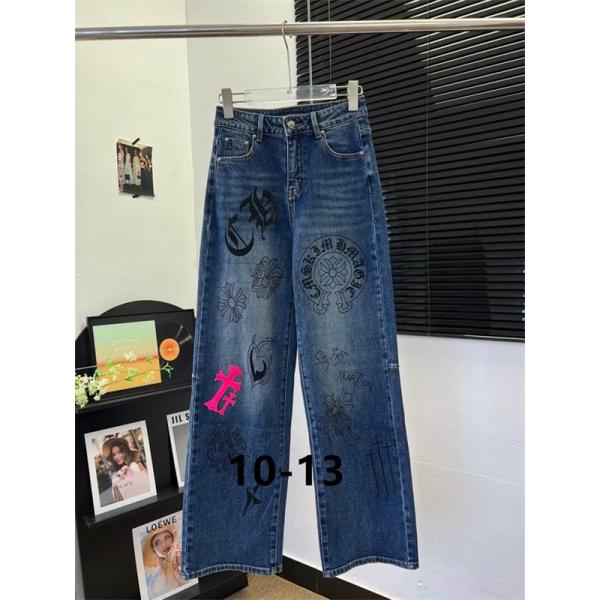 クロムハーツ コピー CHROME HEARTS 2025秋冬 人気 ブルー  CHロゴ入り デニム 存在感バツグン