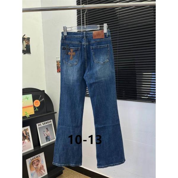 クロムハーツ コピー 2025秋冬 定番ブルー 上質 ポイント シンプル デニムパンツ CHROME HEARTS