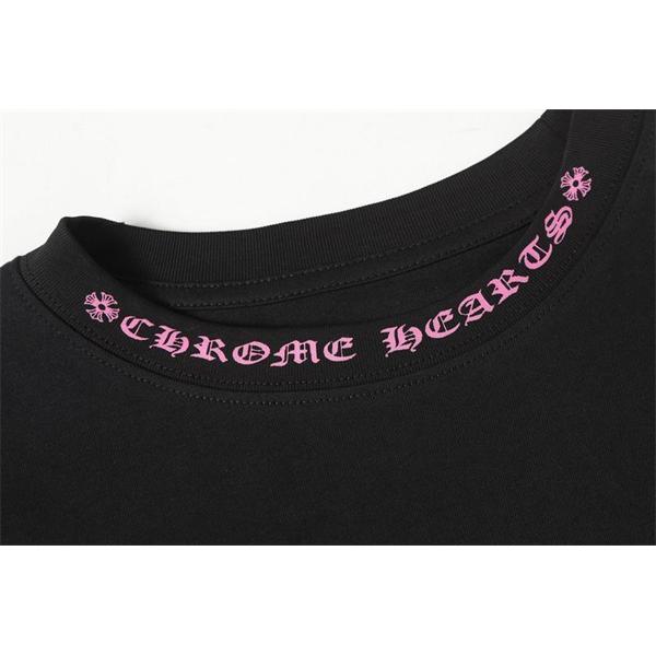 大注目❤CHROME HEARTS★ネックロゴ 長袖 Tシャツ  ポケット付きクロムハーツロンTコピー