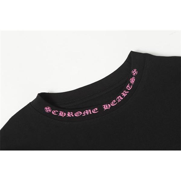 大注目❤CHROME HEARTS★ネックロゴ 長袖 Tシャツ  ポケット付きクロムハーツロンTコピー
