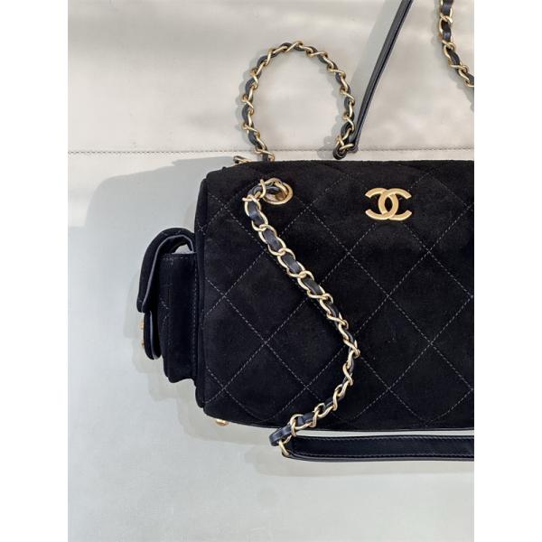 大人エレガント ブラウン スエード 高級感 CHANEL シャネル スーパーコピー ショルダーバッグ