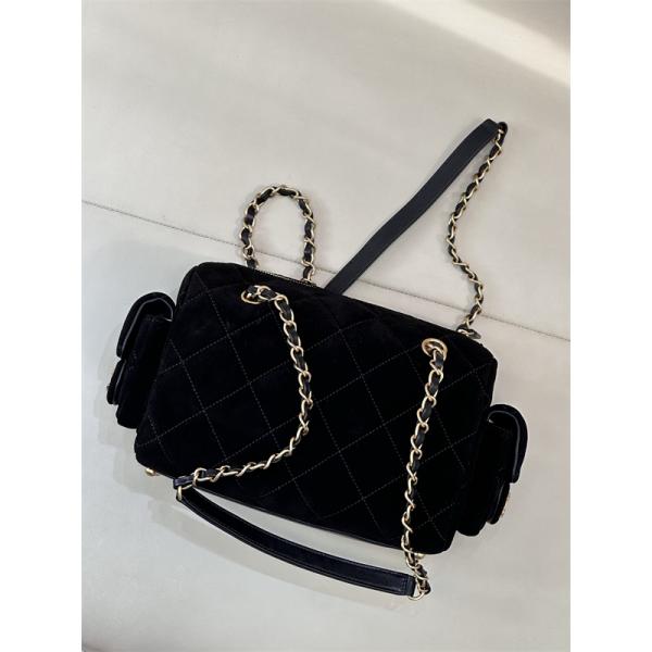 大人エレガント ブラウン スエード 高級感 CHANEL シャネル スーパーコピー ショルダーバッグ