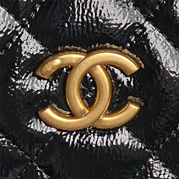 CHANEL シャネル コピー 2025秋冬 新作 リッチ艶 ブラック 高見え 大人モード ボストンバッグ