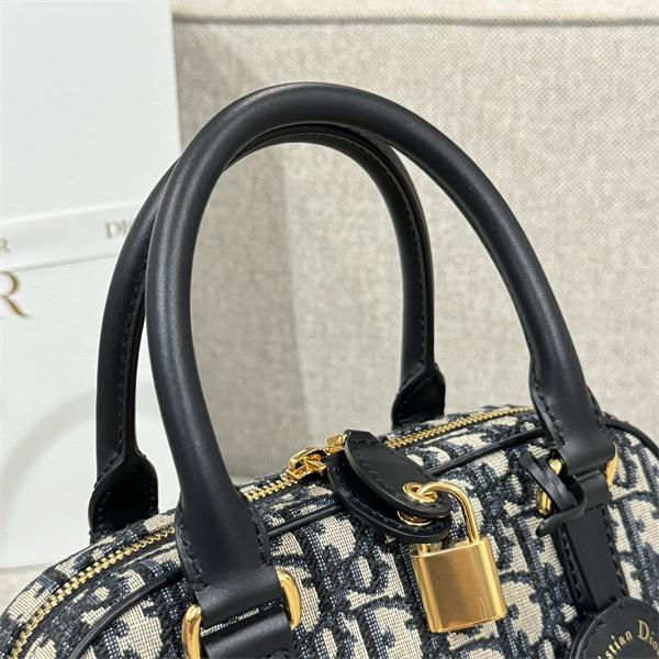 2025秋冬 ブルーグレー 人気急増 上質 収納便利 ミニボストンバッグ Dior ディオール 偽物