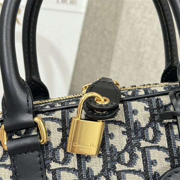 2025秋冬 ブルーグレー 人気急増 上質 収納便利 ミニボストンバッグ Dior ディオール 偽物