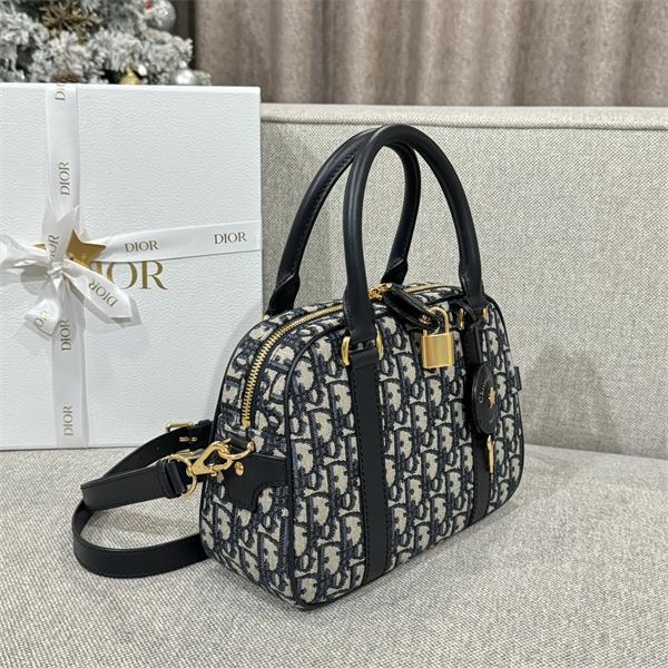 2025秋冬 ブルーグレー 人気急増 上質 収納便利 ミニボストンバッグ Dior ディオール 偽物