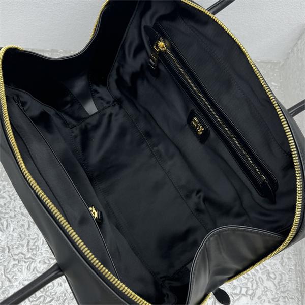 MIUMIU ミュウミュウ 偽物 ネイビー トレンドリッチ 人気上昇 大容量レザーボックスバッグ 