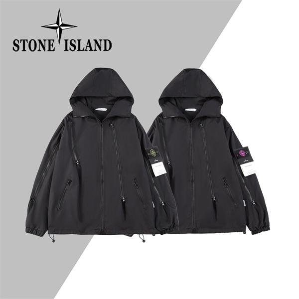 2025秋冬 ブラック 新作軽量 スタイリッシュ STONE ISLAND ストーンアイランド 偽物 ジャケット