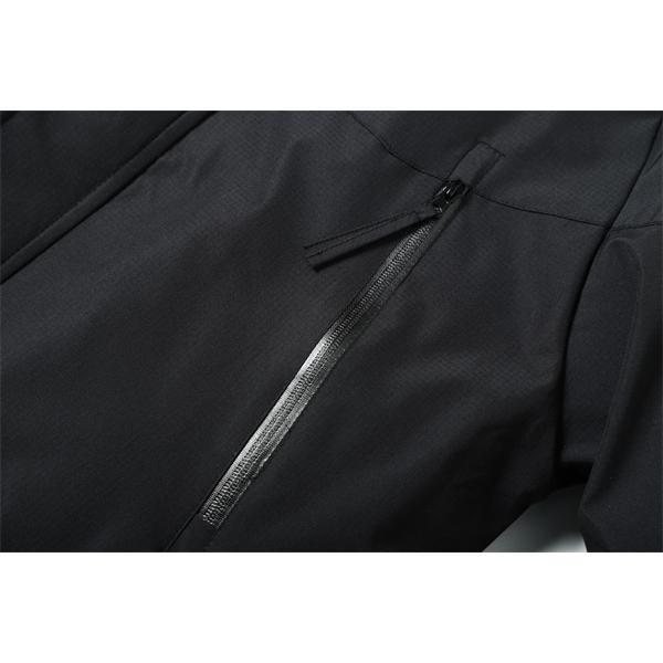 ブラック タフ素材 高機能 防水仕上げ STONE ISLAND ストーンアイランド コピー  ダウンジャケット 