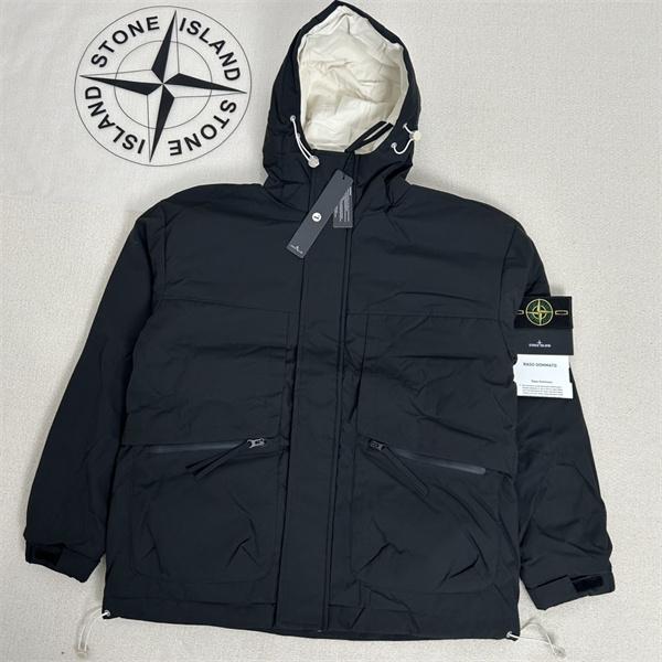 STONE ISLAND ストーンアイランド 偽物 2025秋冬 定番 ブラック 人気注目 保温力抜群 ダウンジャケット