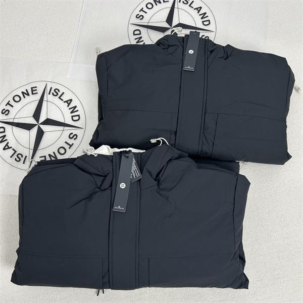 STONE ISLAND ストーンアイランド 偽物 2025秋冬 定番 ブラック 人気注目 保温力抜群 ダウンジャケット