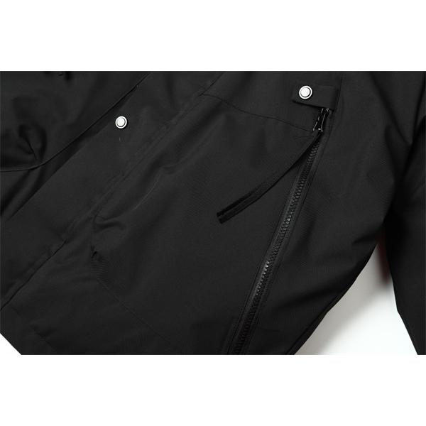 ブラック 高耐久素材 防風強化 ハイスペックフーデッド ダウンジャケット STONE ISLAND ストーンアイランド コピー 