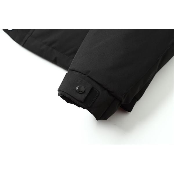 ブラック 高耐久素材 防風強化 ハイスペックフーデッド ダウンジャケット STONE ISLAND ストーンアイランド コピー 