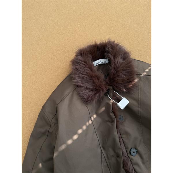 STONE ISLAND ストーンアイランド コピー  2025秋冬 ブラック 人気 ふんわり裏起毛 ジュアル ダウンジャケット