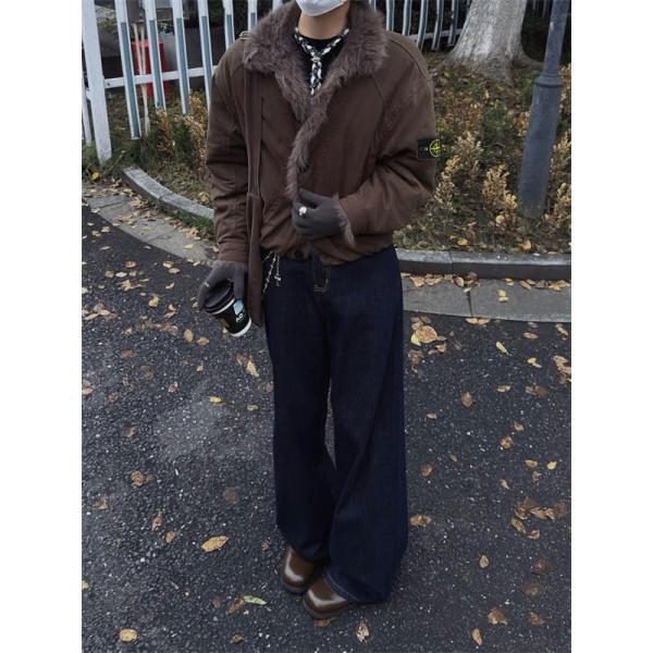 STONE ISLAND ストーンアイランド コピー  2025秋冬 ブラック 人気 ふんわり裏起毛 ジュアル ダウンジャケット