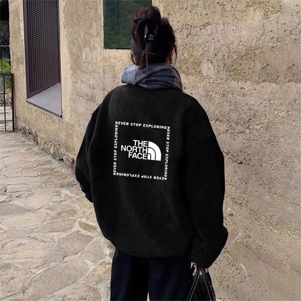 THE NORTH FACE ザノースフェイス コピー ナイトブラック 人気注目 背面ビッグロゴ カジュアル パーカー