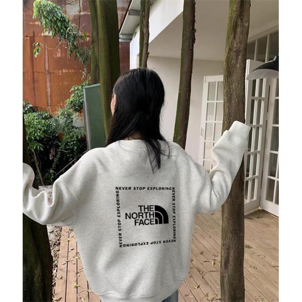 THE NORTH FACE ザノースフェイス コピー ナイトブラック 人気注目 背面ビッグロゴ カジュアル パーカー