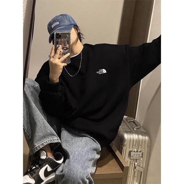 THE NORTH FACE ザノースフェイス コピー ナイトブラック 人気注目 背面ビッグロゴ カジュアル パーカー