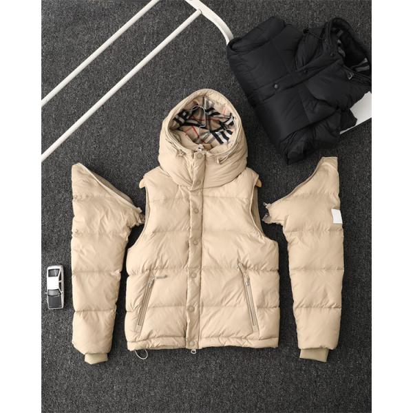 2025秋冬 ブラック／カーキ 検索急増 立体暖か BURBERRY バーバリー コピー ダウンジャケット