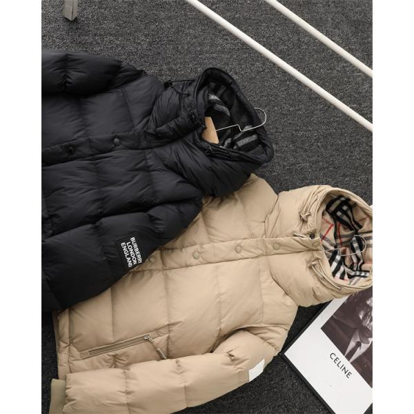 2025秋冬 ブラック／カーキ 検索急増 立体暖か BURBERRY バーバリー コピー ダウンジャケット