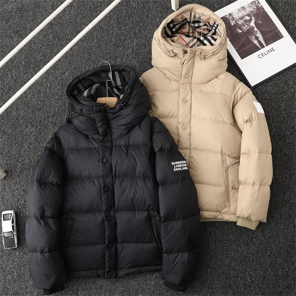 2025秋冬 ブラック／カーキ 検索急増 立体暖か BURBERRY バーバリー コピー ダウンジャケット