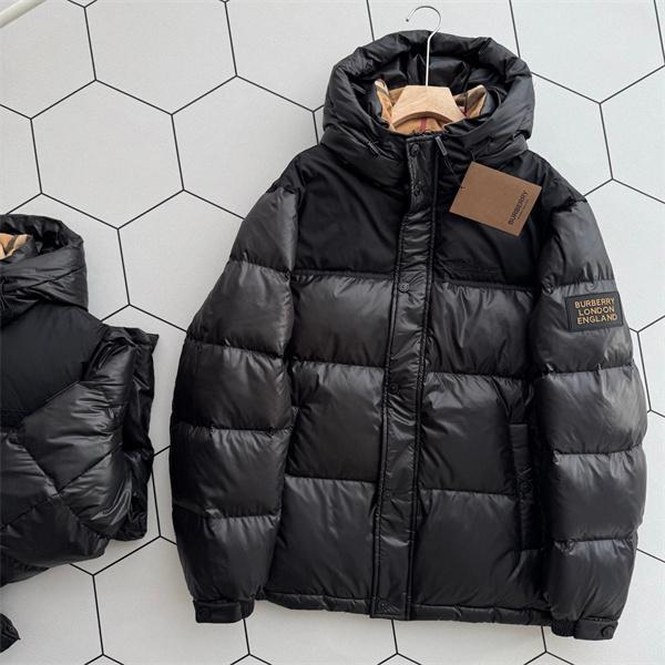 2025秋冬 ブラック 人気爆増 防寒ボリューム ダウンジャケット BURBERRY バーバリー 偽物