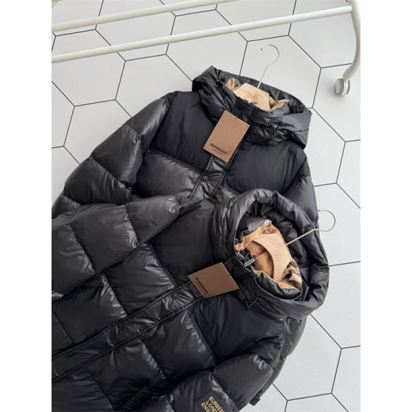 2025秋冬 ブラック 人気爆増 防寒ボリューム ダウンジャケット BURBERRY バーバリー 偽物