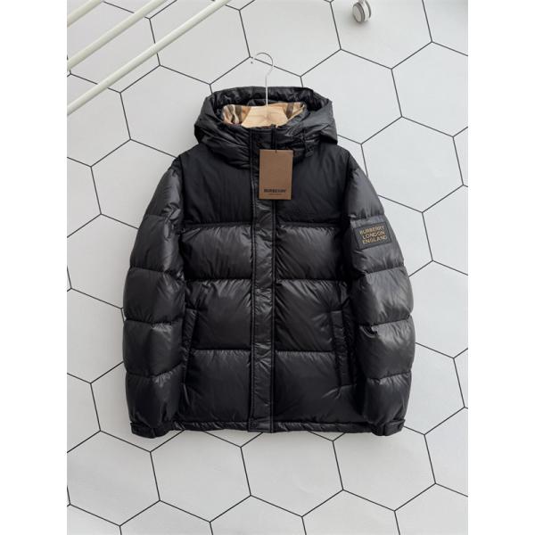 2025秋冬 ブラック 人気爆増 防寒ボリューム ダウンジャケット BURBERRY バーバリー 偽物