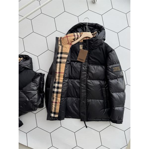 2025秋冬 ブラック 人気爆増 防寒ボリューム ダウンジャケット BURBERRY バーバリー 偽物