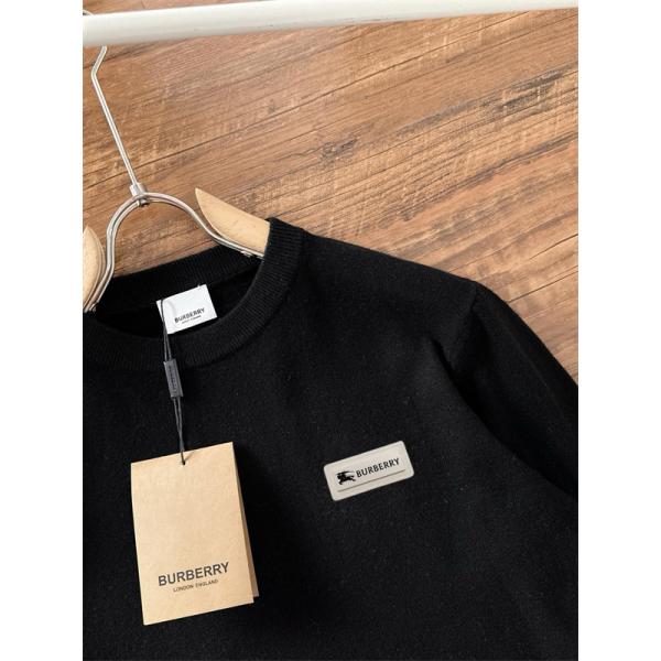  2025秋冬 ブラック BURBERRY バーバリー コピー 話題急増 すっきり上質 ニットセーター