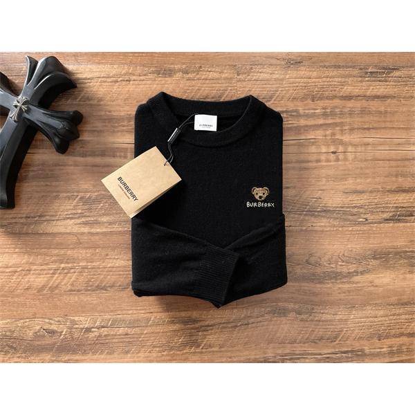 秋冬 ブラック 検索人気 ベア刺繍 可愛い ニット セーター BURBERRY バーバリー スーパーコピー