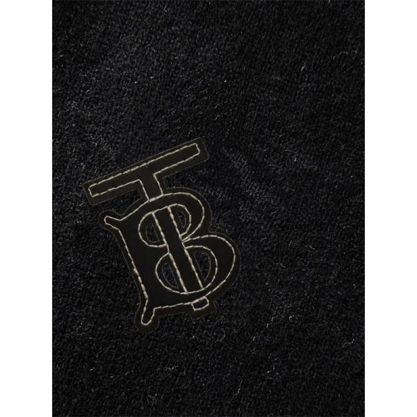 BURBERRY バーバリー コピー ブラック トレンド継続 TBロゴ シンプルニット セーター