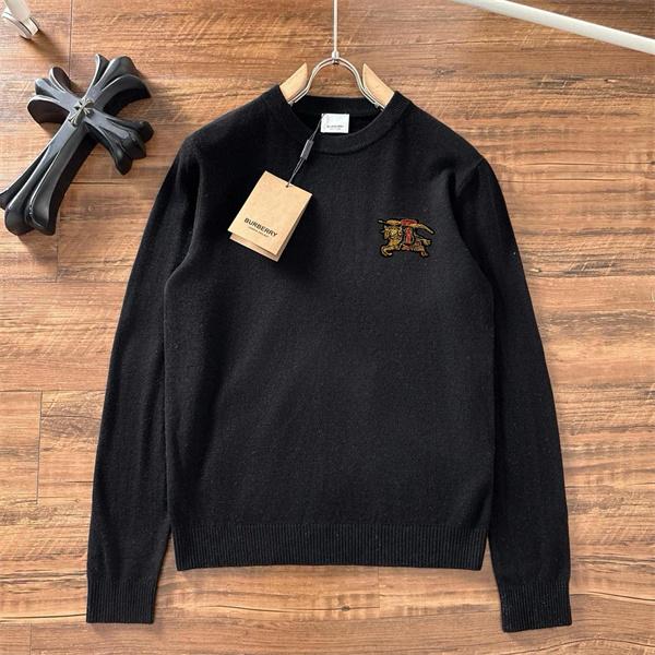 秋冬 ブラック 注目上昇 刺繍 快適な着心地 BURBERRY バーバリー スーパーコピー ニットセーター