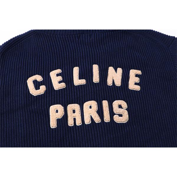 トレンド感溢れる カレッジ ニット ジップパーカー 人気 CELINE セリーヌ 偽物