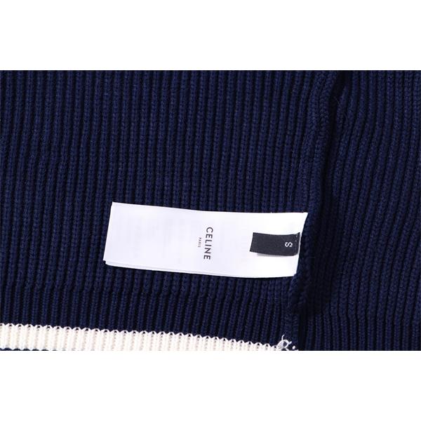 トレンド感溢れる カレッジ ニット ジップパーカー 人気 CELINE セリーヌ 偽物