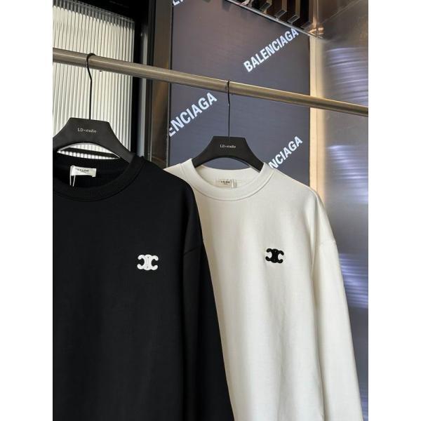 2025-2026トレンド☆CELINE セリーヌ スウェットコピー刺繡ロゴデザインシンプルデザイン