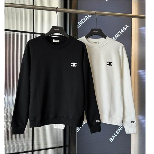 2025-2026トレンド☆CELINE セリーヌ スウェットコピー刺繡ロゴデザインシンプルデザイン
