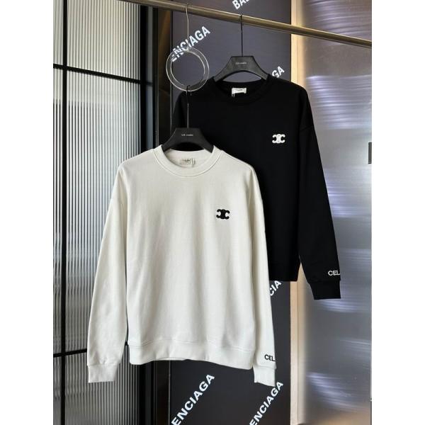 2025-2026トレンド☆CELINE セリーヌ スウェットコピー刺繡ロゴデザインシンプルデザイン