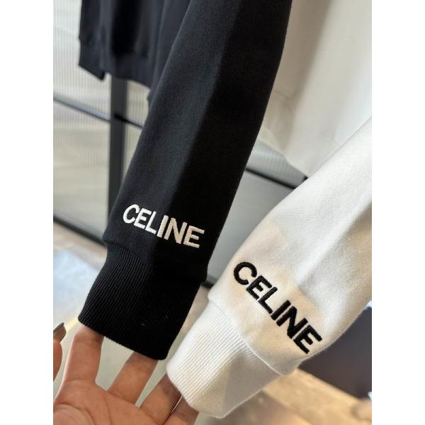 2025-2026トレンド☆CELINE セリーヌ スウェットコピー刺繡ロゴデザインシンプルデザイン