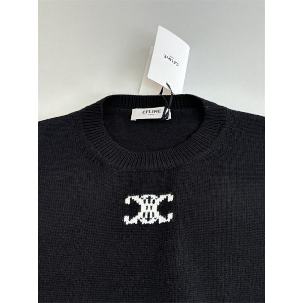  洗練された印象 CELINE セリーヌ コピー クルーネックニット  セーター 上質 エレガント