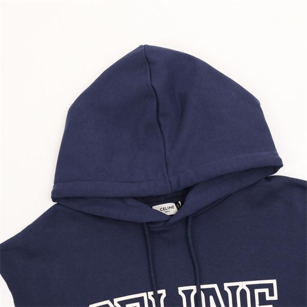 CELINE セリーヌ コピー 2025秋冬 ネイビー 話題必至 カジュアル端正 パーカー