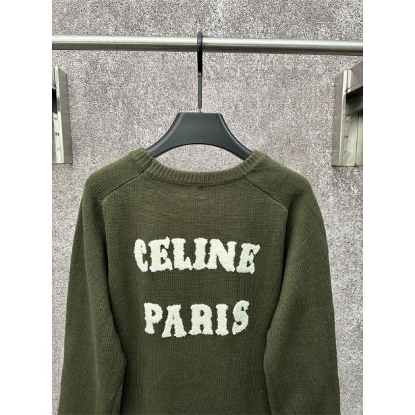 CELINE セリーヌ コピー ブラック 注目度上昇 ヴィンテージ調 大人映え ニット セーター