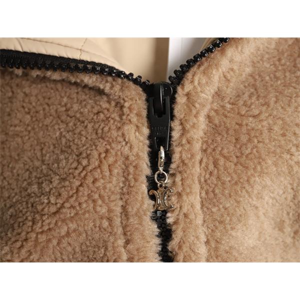 CELINE セリーヌ コピー 希少 上質ウォームタッチ 立体シルエット ジャケット