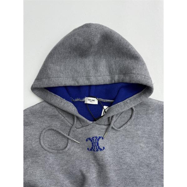 グレー 新作 トレンド 洗練 柔軟着心地 CELINE セリーヌ スーパーコピー パーカー